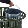 54520 - Poubelle tri sélectif extérieur Tulipe 2x60L vert olive