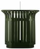 54524 - Poubelle tri sélectif extérieur Tulipe avec totem 2x60L vert olive