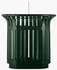 54525 - Poubelle tri sélectif extérieur Tulipe avec totem 2x60L vert mousse