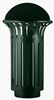 54525 - Poubelle tri sélectif extérieur Tulipe avec totem 2x60L vert mousse
