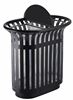 54526 - Poubelle tri sélectif extérieur Tulipe avec totem 2x60L gris manganèse