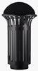 54526 - Poubelle tri sélectif extérieur Tulipe avec totem 2x60L gris manganèse