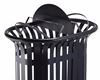 54527 - Poubelle tri sélectif extérieur Tulipe avec totem 2x60L anthracite