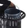 54527 - Poubelle tri sélectif extérieur Tulipe avec totem 2x60L anthracite