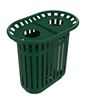54561 - Poubelle tri sélectif extérieur Tulipe 2x40L vert mousse
