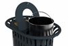 54563 - Poubelle tri sélectif extérieur Tulipe 2x40L anthracite