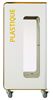Poubelle de tri sélectif vigipirate à roulettes 90L plastique cubatri blanc