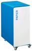Poubelle de tri sélectif à roulettes 90L papier cubatri blanc