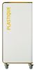 Poubelle de tri sélectif à roulettes 90L plastique cubatri blanc