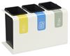 Corbeille tri selectif bureau 3x15L Rossignol tribu