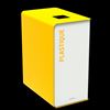 Poubelle de tri sélectif 90L plastique cubatri blanc