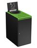 Poubelle de tri selectif 65L Alitri vert 