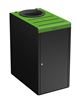 Poubelle de tri selectif 90L Alitri vert 