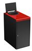 Poubelle de tri selectif restaurant 90L Alitri rouge
