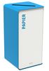 Poubelle de tri selectif 40L papier blanc