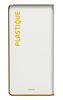 Poubelle de tri selectif 40L plastique blanc