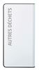 Poubelle de tri selectif 40L autres dechets blanc