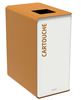 Poubelle de tri selectif 65L cartouche blanc 