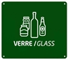 Plaque de tri selectif vert
