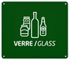Plaque murale de tri selectif vert