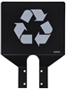 Plaque de tri produit recyclable gris