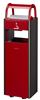 Cendrier Corbeille 6L / 30L sur pied rouge rubis