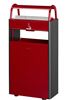 Cendrier Corbeille 12L / 60 L sur pied rouge rubis
