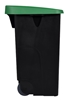 Poubelle de tri selectif 110L vert