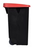 Poubelle de tri selectif 110L rouge