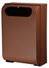 Poubelle murale exterieure Rossignol 30 L effet corten