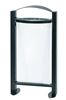 Poubelle exterieure vigipirate Rossignol 60L pieds anthracite mat