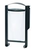 Poubelle cendrier vigipirate Rossignol 60L pieds anthracite mat