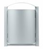 Poubelle murale exterieure 40 L Rossignol gris metal