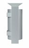 Poubelle murale exterieure 40 L Rossignol gris metal