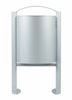 Poubelle sur pied exterieure Rossignol 40 L gris metal