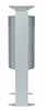 Poubelle sur pied exterieure Rossignol 40 L gris metal