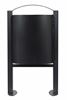 Poubelle sur pied exterieure 40 L Rossignol gris manganese