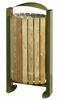 Poubelle bois exterieure Rossignol 60L vert olive