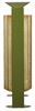 Poubelle bois exterieure Rossignol 60L vert olive