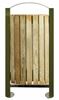 Poubelle bois exterieure Rossignol 60L vert olive