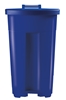 Poubelle tri sélectif cuisine 90 L bleu