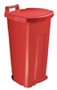 Poubelle tri sélectif cuisine 90 L rouge