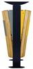 Poubelle de tri Rossignol bois 2 flux plastique métal