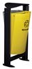 Poubelle de tri rossignol 2 flux gris et jaune