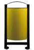 Poubelle de tri rossignol 2 flux gris et jaune