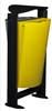 Poubelle de tri rossignol 2 flux gris et jaune