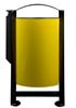 Poubelle de tri cendrier rossignol 2 flux gris et jaune