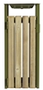 Poubelle bois exterieure avec cendrier Rossignol 110L vert olive