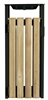 Poubelle bois exterieure avec cendrier Rossignol 110L gris manganese