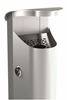 Cendrier exterieur sur pied Rossignol 2,5L gris alu